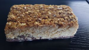 Chocolate coconut flapjack at Fausto Coffee in Sunderland