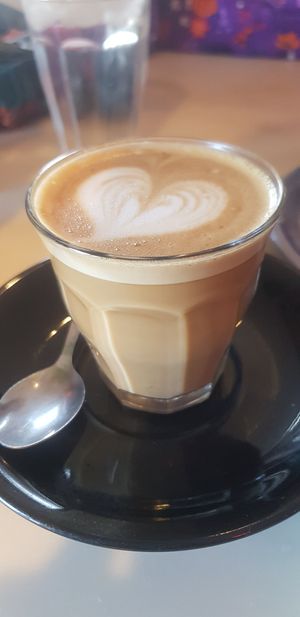 Oat latte at Fausto Coffee in Sunderland