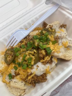 Vegan biscuits  at Biscuits + Groovy - Food Trailer Barton Springs in Austin