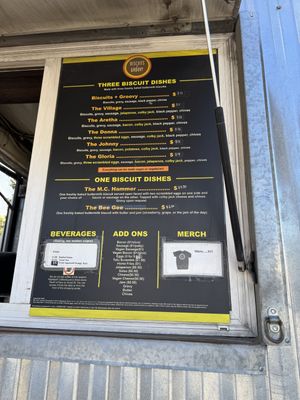 Menu   at Biscuits + Groovy - Food Trailer Barton Springs in Austin