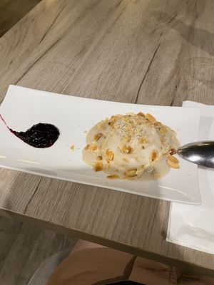 Sad looking panna cotta (very tasty though) at Manna 68 in Gdansk