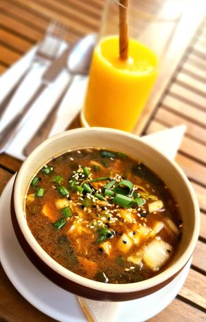 Miso soup at Manna 68 in Gdansk