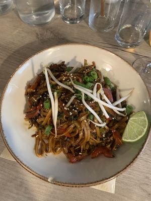 Spicy noodles  at Manna 68 in Gdansk