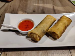Spring rolls at Manna 68 in Gdansk