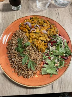 Mushroom stroganoff  at Manna 68 in Gdansk