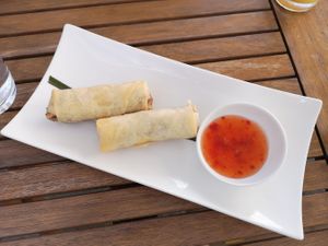Spring rolls at Manna 68 in Gdansk