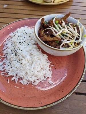 Vegan "Duck" at Manna 68 in Gdansk