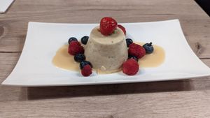 Marzipan Panna Cotta at Manna 68 in Gdansk