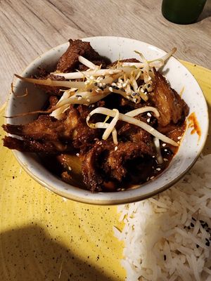 Vegan duck up close at Manna 68 in Gdansk