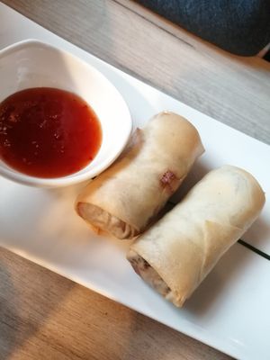 Spring rolls with mushrooms at Manna 68 in Gdansk