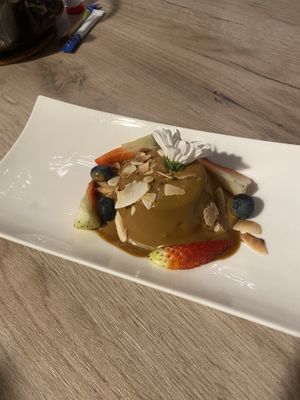 Irish cream panda cotta  at Manna 68 in Gdansk