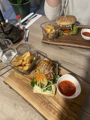 Fish burger   at Manna 68 in Gdansk