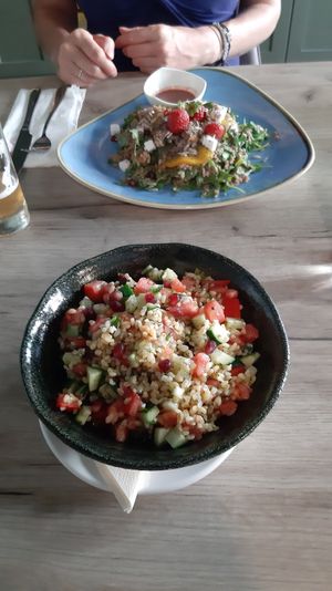 moroccan couscous salad at Manna 68 in Gdansk