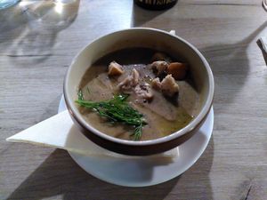 Cream of Mushroom (starter soup) at Manna 68 in Gdansk