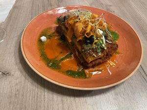 No pasta lasagne   at Manna 68 in Gdansk