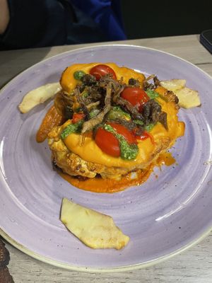 cauliflower steak  at Manna 68 in Gdansk