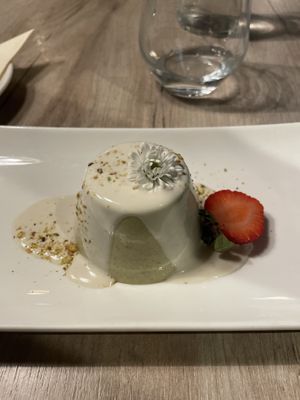 Pistachio panacotta   at Manna 68 in Gdansk