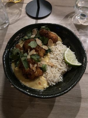 Cauliflower in saffron sauce  at Manna 68 in Gdansk