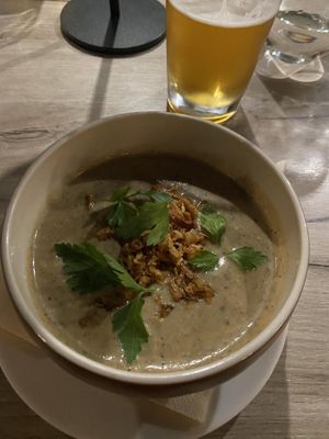 Mushroom soup  at Manna 68 in Gdansk