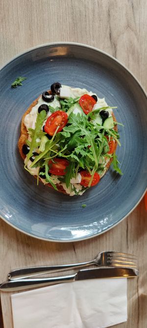 Greek style omelette at Manna 68 in Gdansk