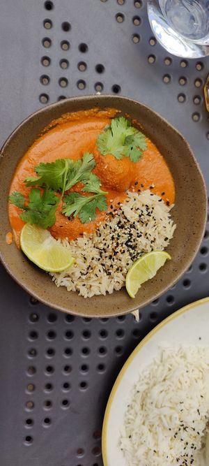 Indian inspired dish at Manna 68 in Gdansk