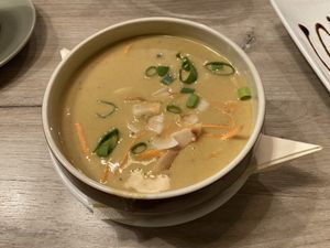 Thai banana soup  at Manna 68 in Gdansk