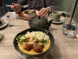 Baked cauliflower in curry sauce   at Manna 68 in Gdansk