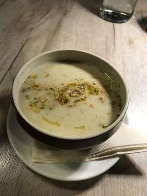 Pear and parsnip soup  at Manna 68 in Gdansk