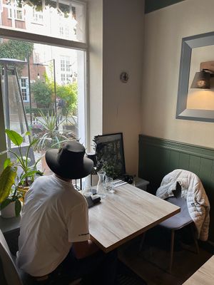 Window table at Manna 68 in Gdansk