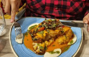 Cauliflower steak at Manna 68 in Gdansk