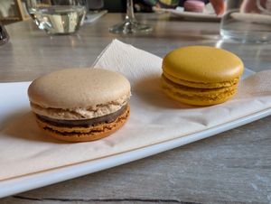 Coffee and passion fruit/mango at Manna 68 in Gdansk