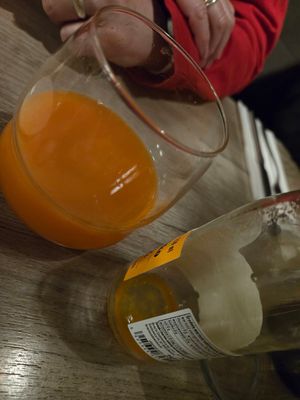 Carrot juice at Manna 68 in Gdansk