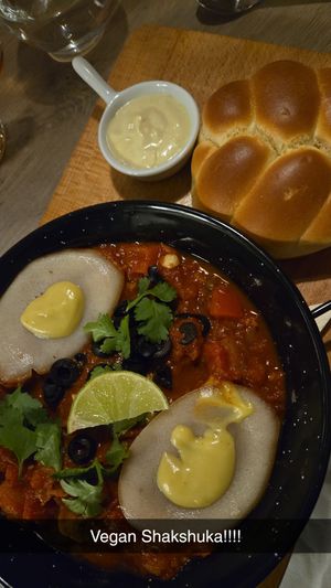 Vegan Shakshuka at Manna 68 in Gdansk