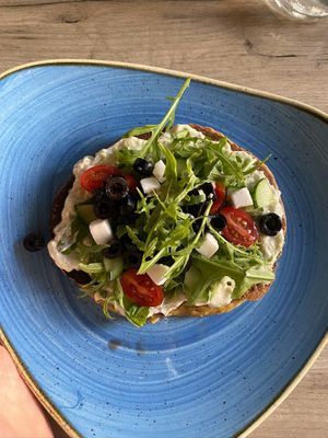 Chickpeas omelette at Manna 68 in Gdansk