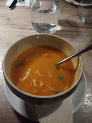 Thai soup at Manna 68 in Gdansk