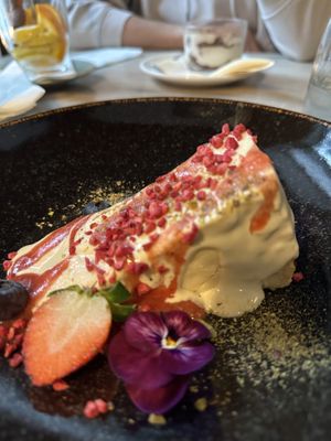 Basque cheesecakee  at Manna 68 in Gdansk