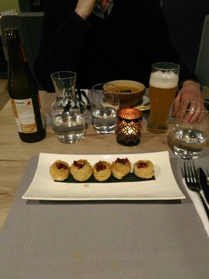 Indian starter at Manna 68 in Gdansk