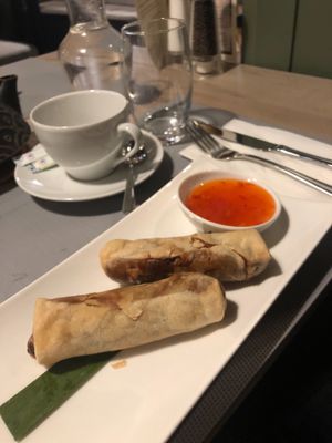 Spring rolls at Manna 68 in Gdansk