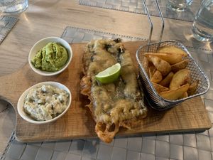 “Fish” and chips at Manna 68 in Gdansk