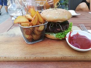 Burger at Manna 68 in Gdansk