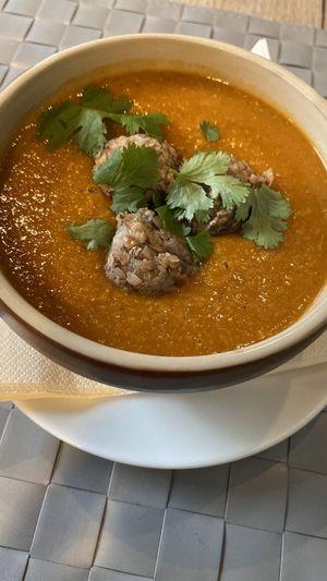 Zupa pomidorowa z klopsikami z kaszy gryczanej   at Manna 68 in Gdansk