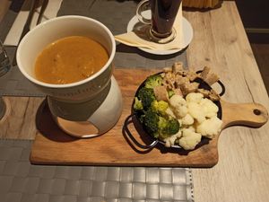 vegan fondue!   at Manna 68 in Gdansk