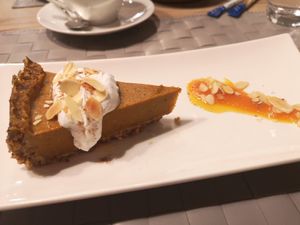 Pumpkin pie at Manna 68 in Gdansk
