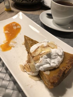 Pumpkin cake - so yummy... at Manna 68 in Gdansk