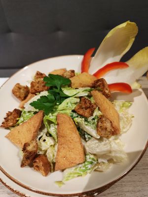 Cesar salad at Manna 68 in Gdansk