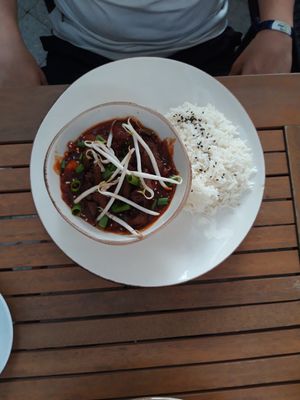 Vegan duck at Manna 68 in Gdansk