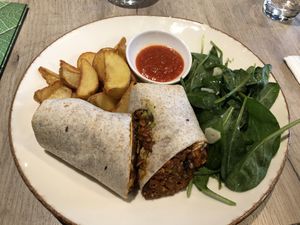 Burito (veganised) at Manna 68 in Gdansk
