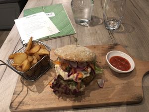 Burger at Manna 68 in Gdansk