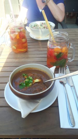 krem z fasolki / black bean soup at Manna 68 in Gdansk