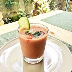 Gaspacho Soup at Openbox in Porto